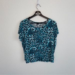 F21 animal print top